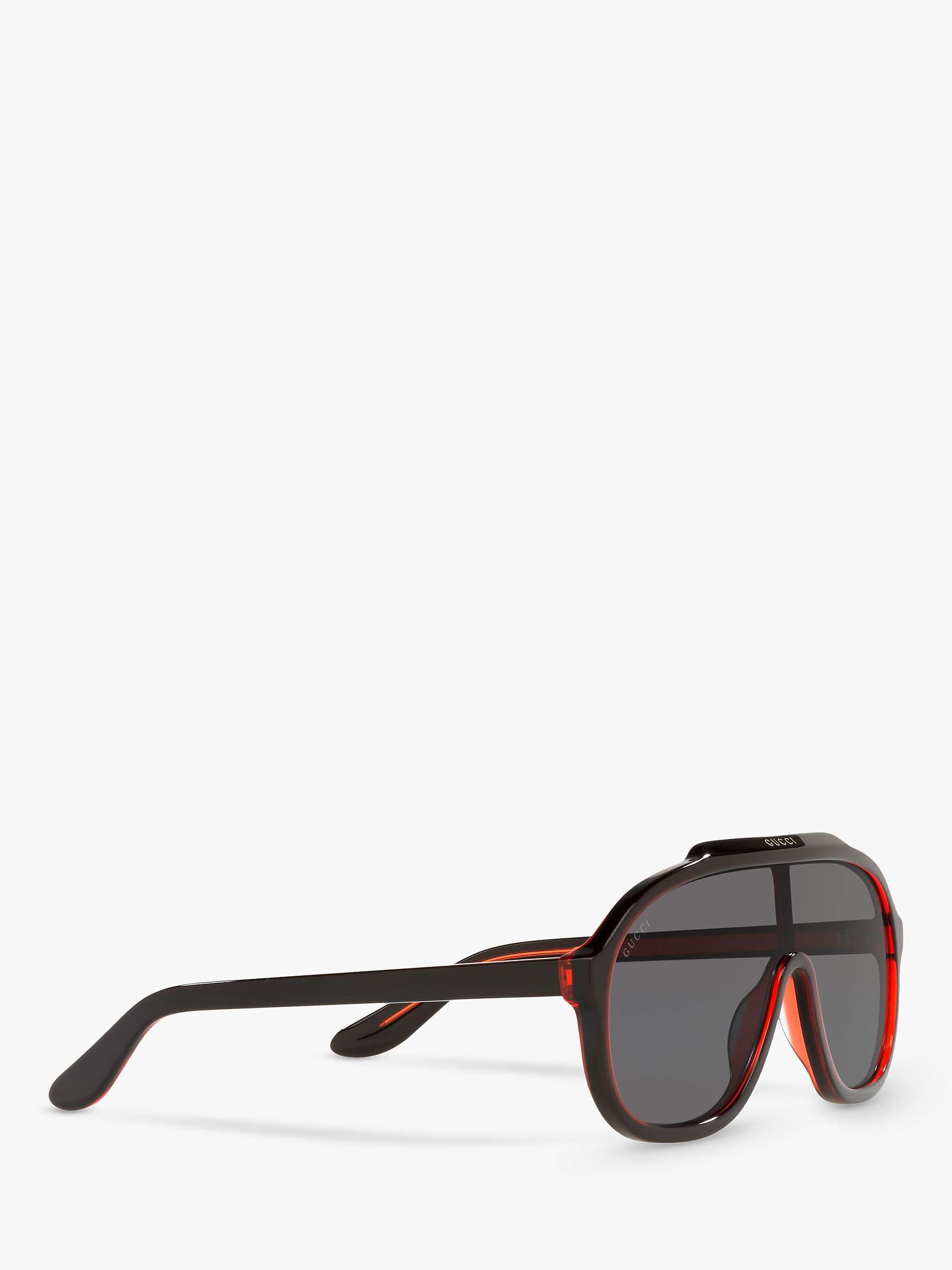 Buy Gucci GG1038S Men's s Pilot Sunglasses, Black/Grey Online at johnlewis.com