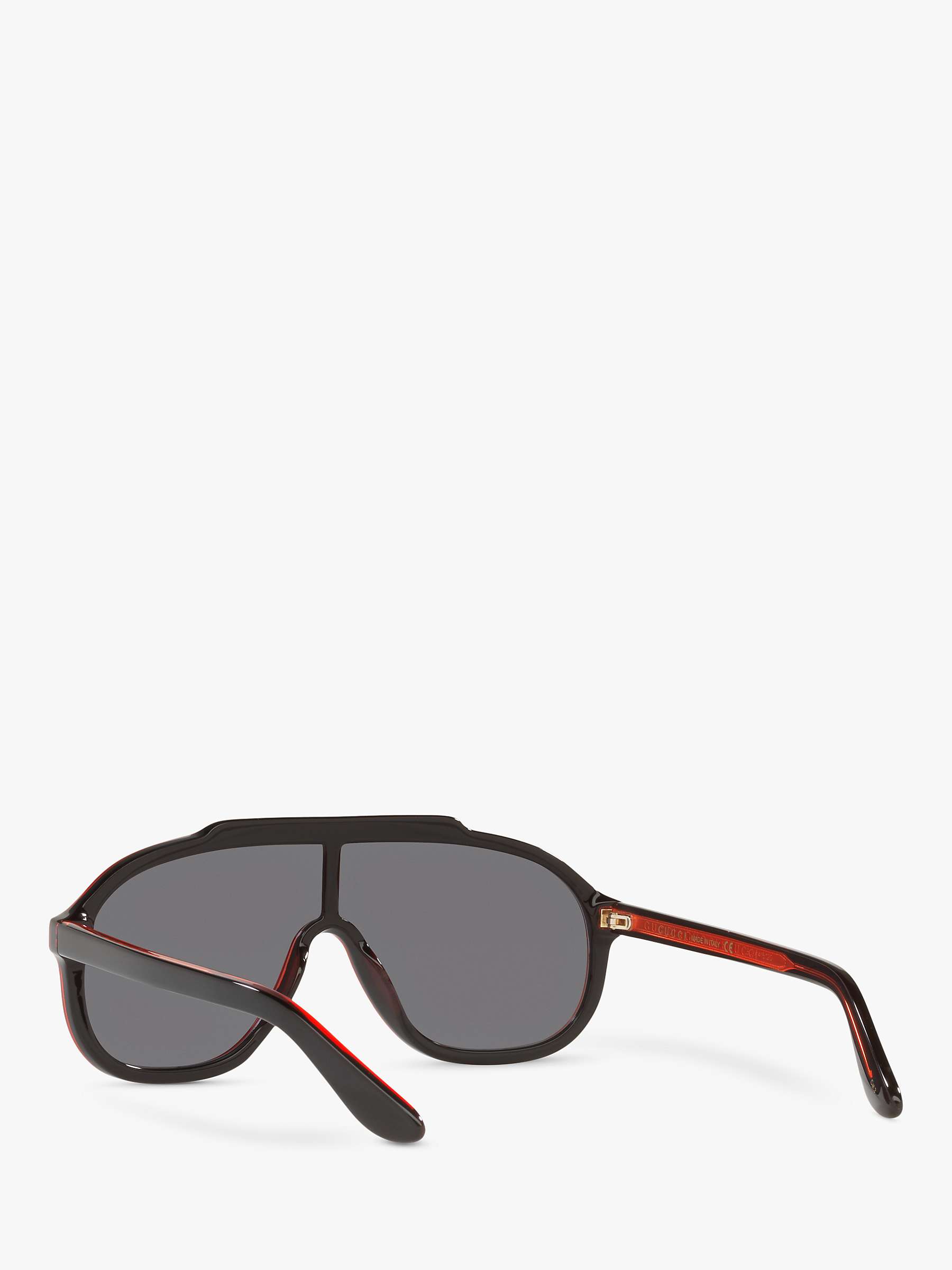 Buy Gucci GG1038S Men's s Pilot Sunglasses, Black/Grey Online at johnlewis.com