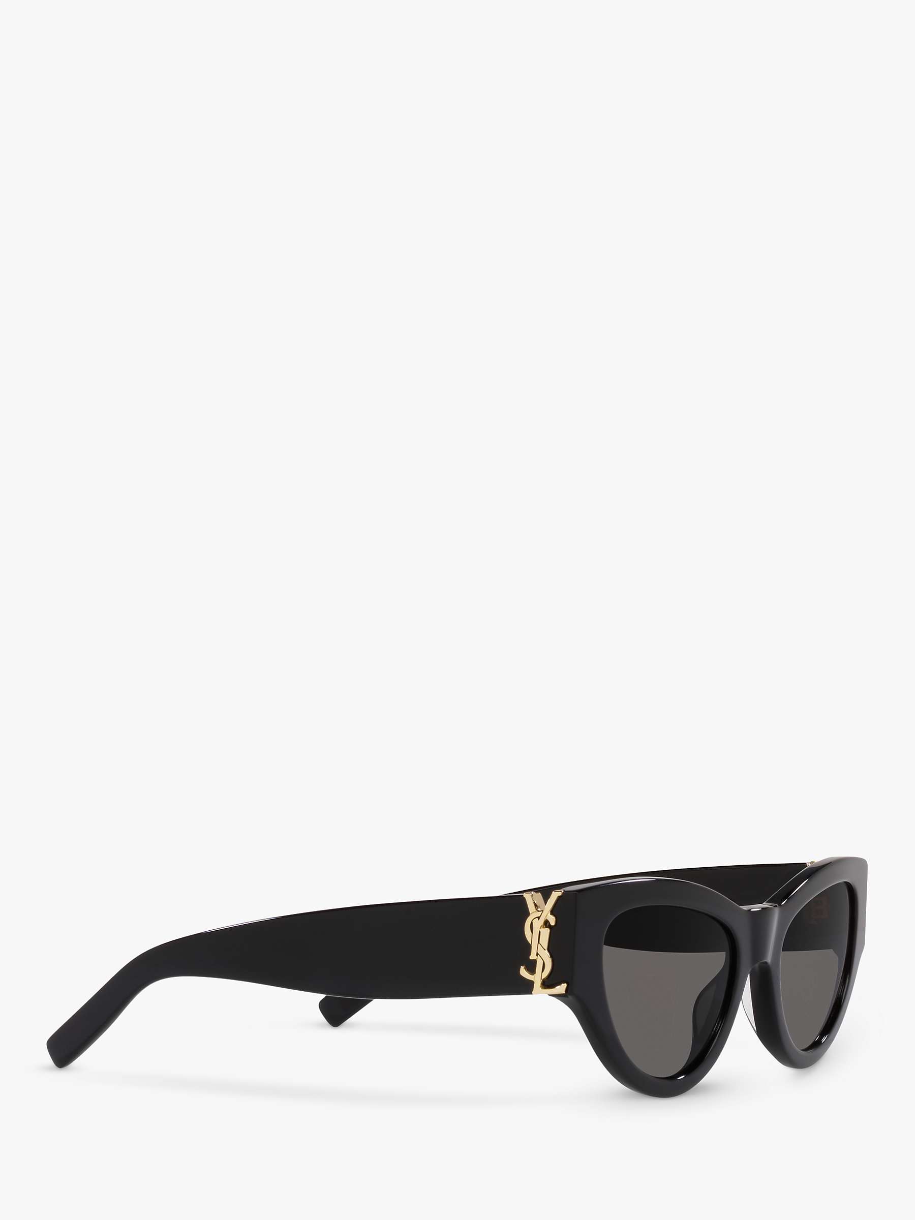 Buy Yves Saint Laurent SL M94 Women's Cat's Eye Sunglasses, Black/Grey Online at johnlewis.com