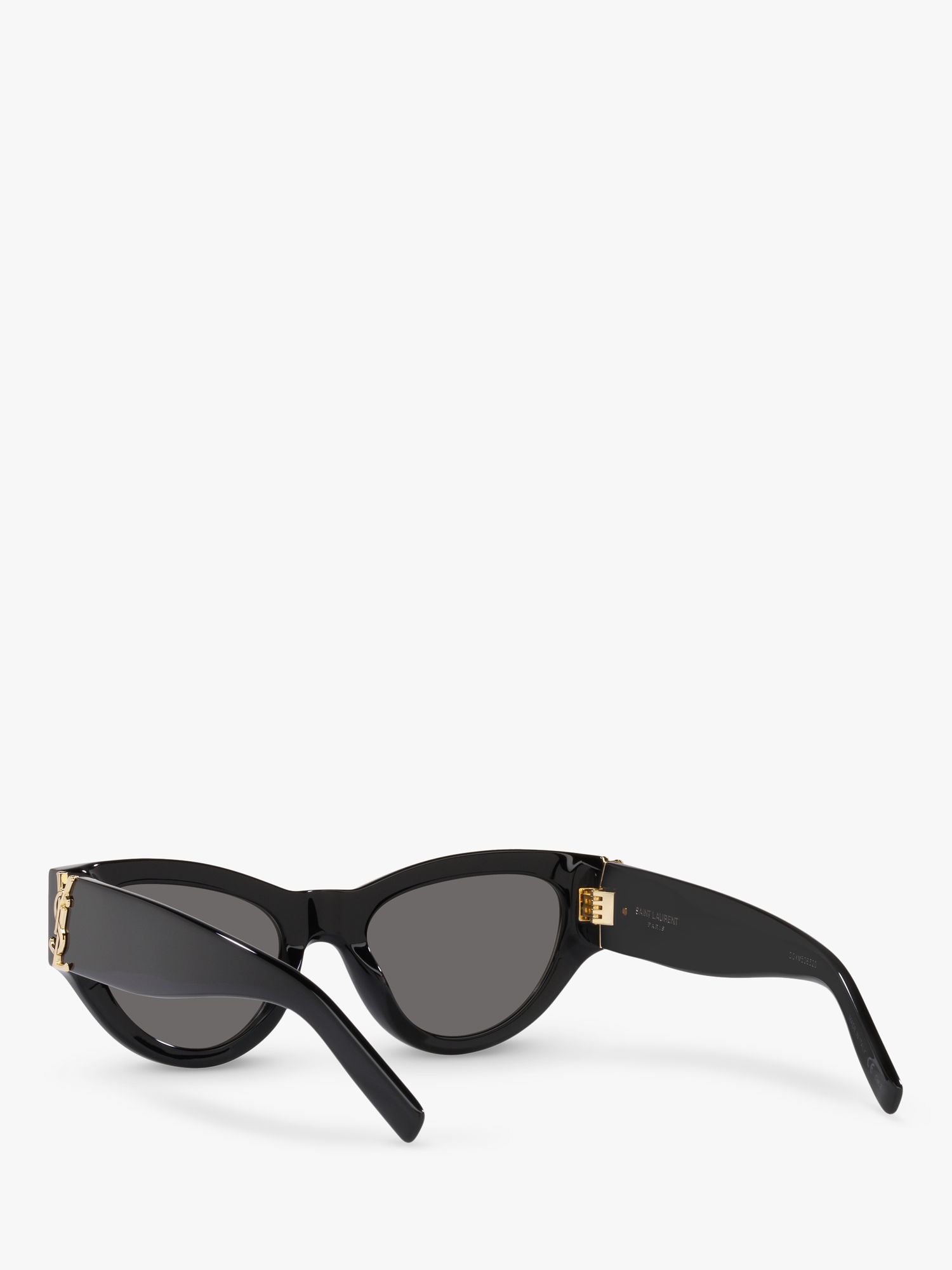 Yves Saint Laurent SL 423 Women's Cat's Eye Sunglasses, Ivory/Grey at John  Lewis & Partners