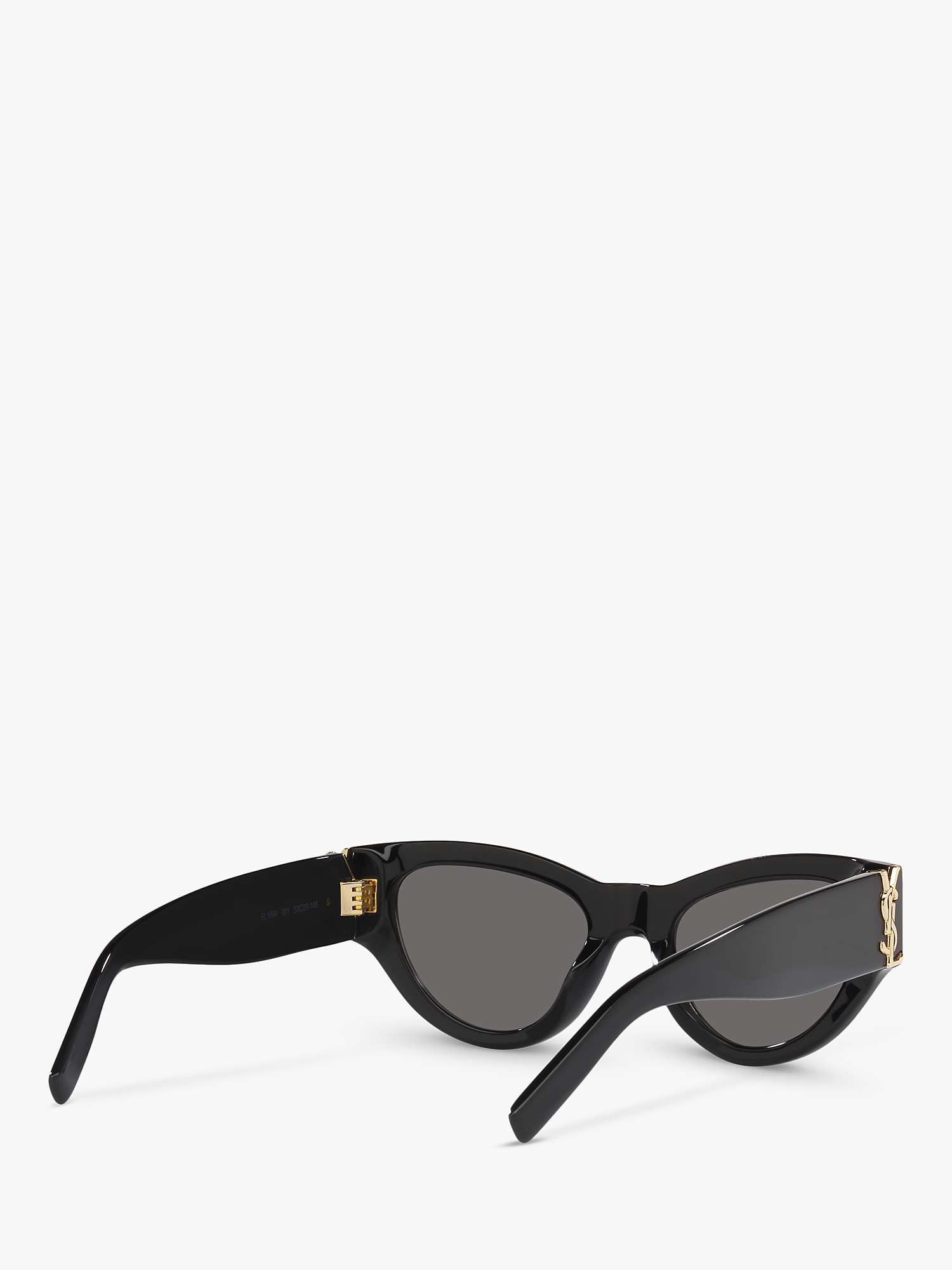 Buy Yves Saint Laurent SL M94 Women's Cat's Eye Sunglasses, Black/Grey Online at johnlewis.com