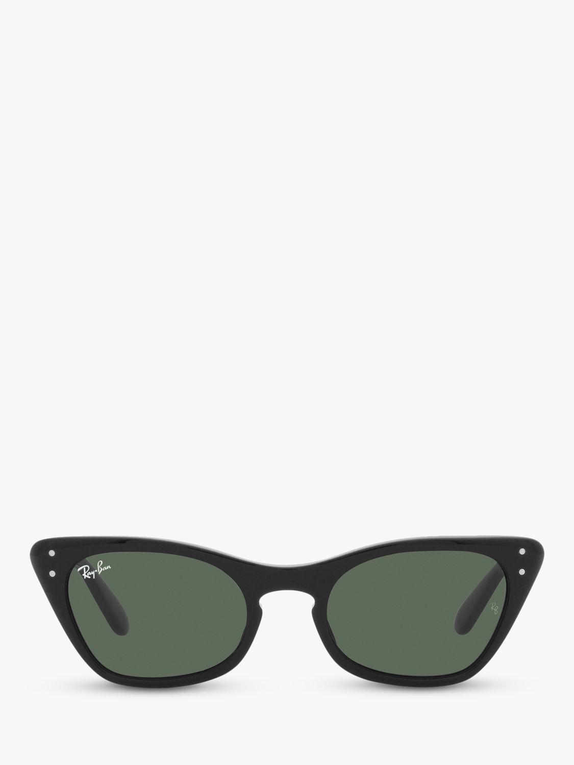 Ray-Ban RJ9099S Junior Miss Burbank Cat's Eye Sunglasses, Black/Green at  John Lewis & Partners