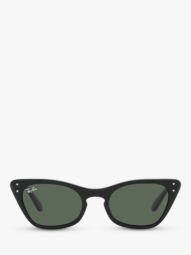 Ray-Ban RJ9099S Junior Miss Burbank Cat's Eye Sunglasses, Black/Green