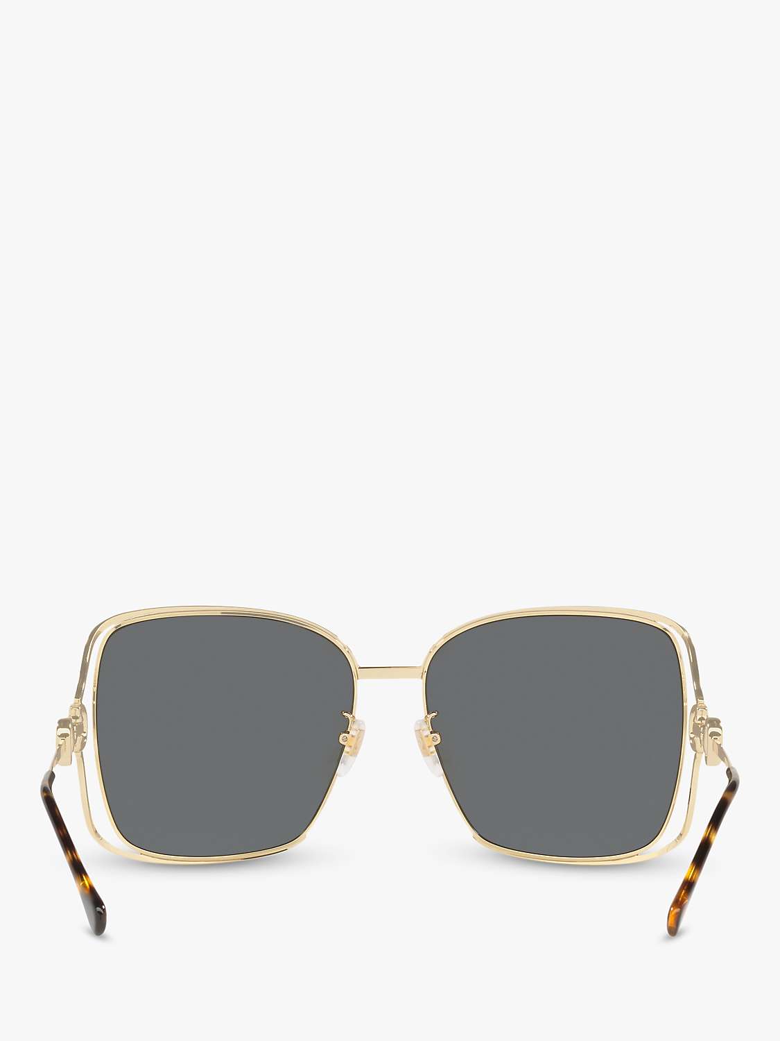 Buy Gucci GG1020S Women's Square Sunglasses, Gold/Grey Online at johnlewis.com