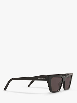 Yves Saint Laurent SL 276 Women's Mica Cat's Eye Sunglasses, Black/Grey