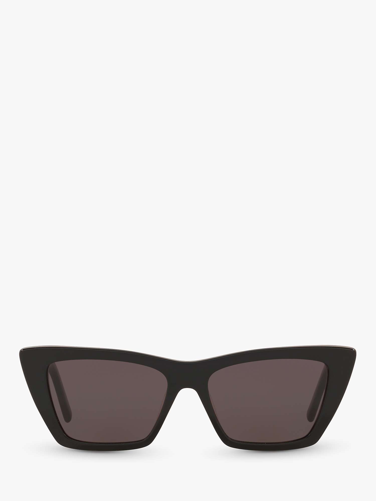 Buy Yves Saint Laurent SL 276 Women's Mica Cat's Eye Sunglasses, Black/Grey Online at johnlewis.com