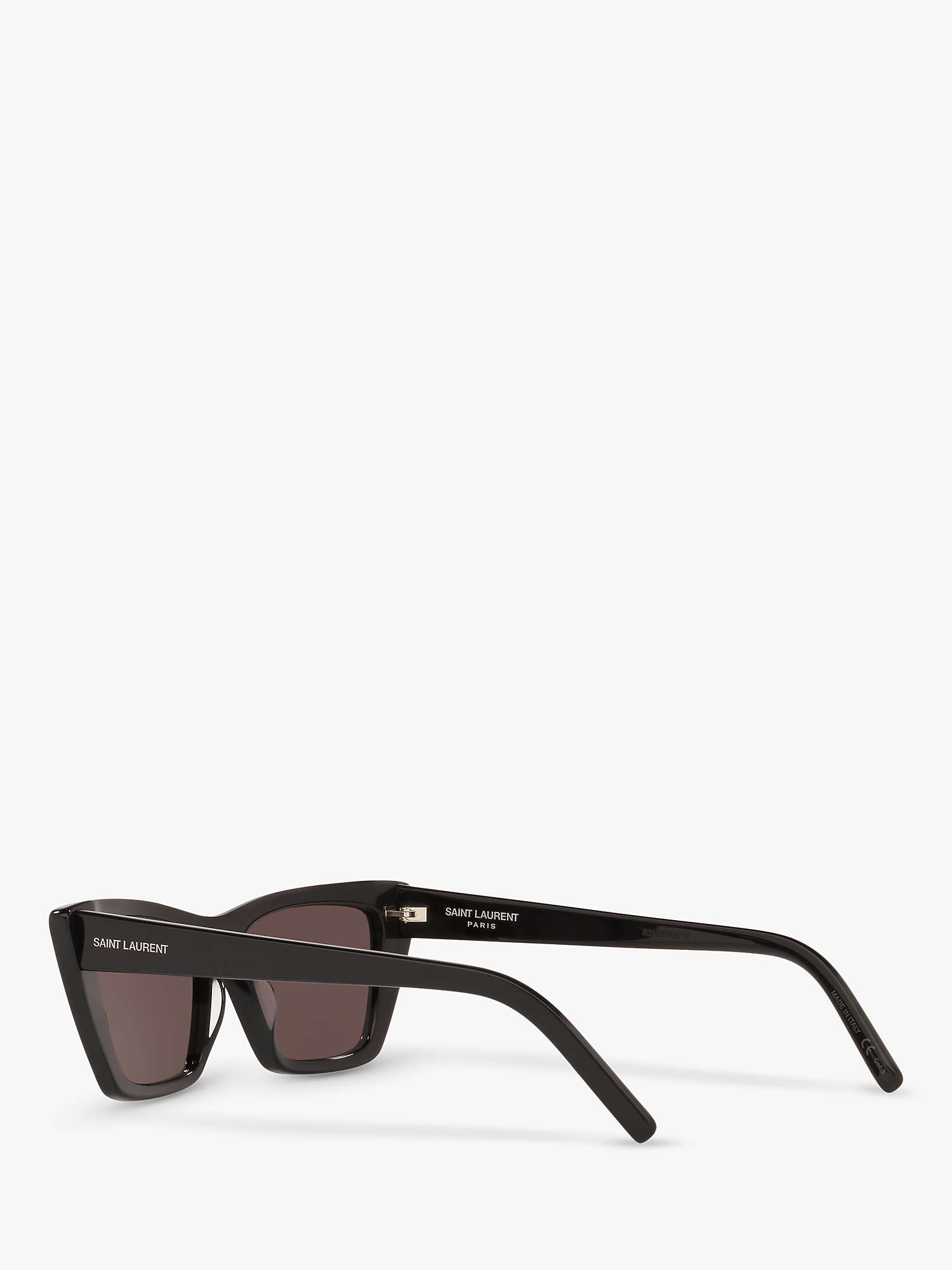 Buy Yves Saint Laurent SL 276 Women's Mica Cat's Eye Sunglasses, Black/Grey Online at johnlewis.com