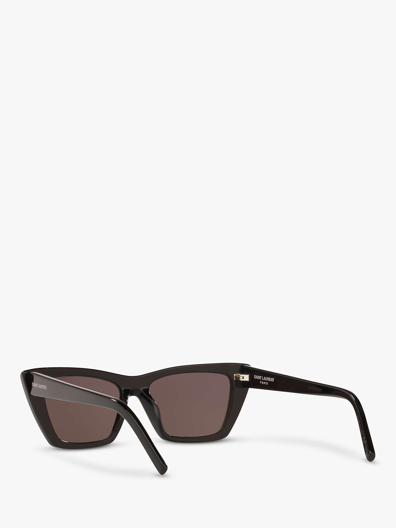 Buy Yves Saint Laurent SL 276 Women's Mica Cat's Eye Sunglasses, Black/Grey Online at johnlewis.com