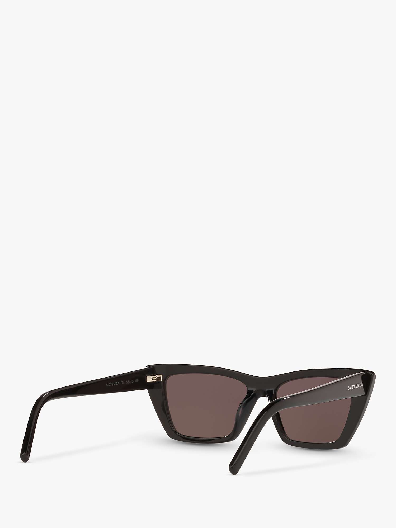 Buy Yves Saint Laurent SL 276 Women's Mica Cat's Eye Sunglasses, Black/Grey Online at johnlewis.com