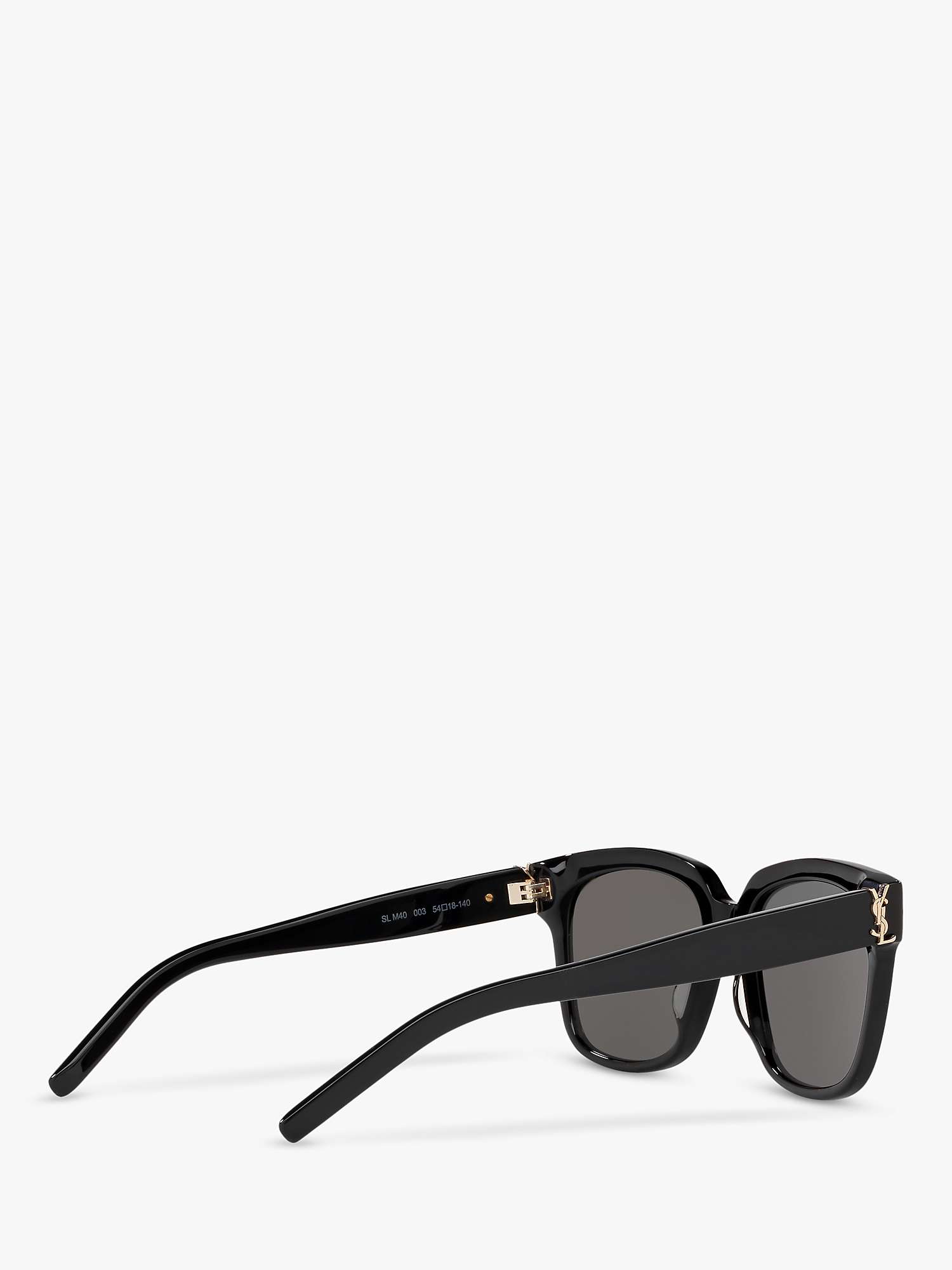 Buy Yves Saint Laurent SL M40 Women's Square Sunglasses, Black/Grey Online at johnlewis.com