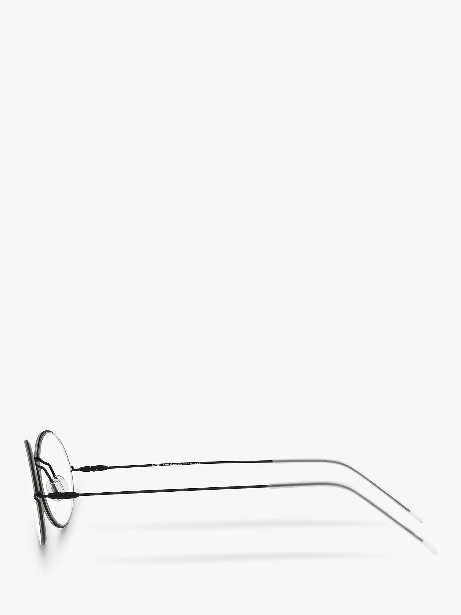 Buy Giorgio Armani AR6115T Men's Oval Sunglasses, Black/Clear Online at johnlewis.com