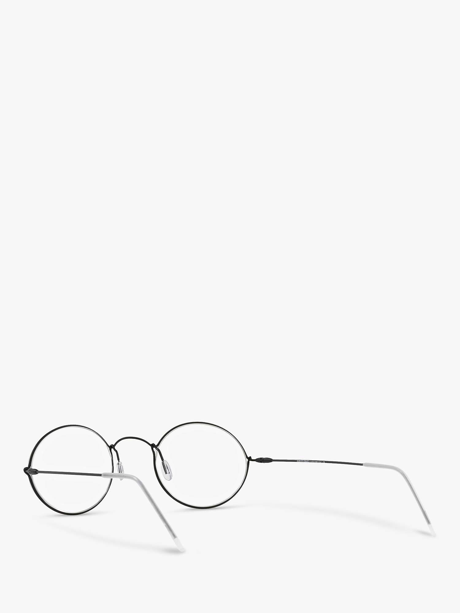 Buy Giorgio Armani AR6115T Men's Oval Sunglasses, Black/Clear Online at johnlewis.com