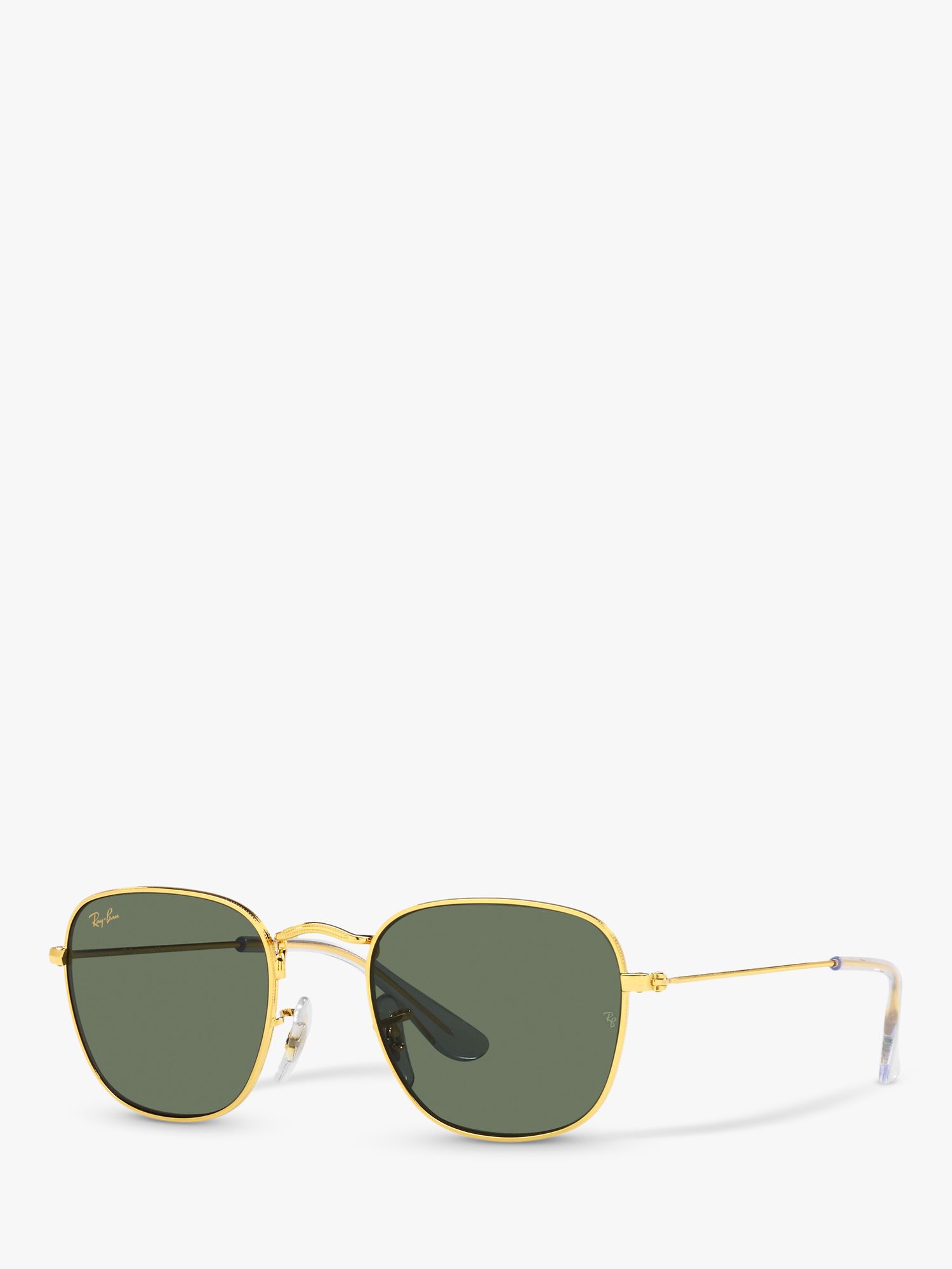 Buy Ray-Ban Junior RJ9557S Square Sunglasses, Legend Gold/Green Online at johnlewis.com