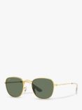 Ray-Ban Junior RJ9557S Square Sunglasses, Legend Gold/Green