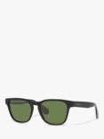 Giorgio Armani AR8155 Men's D-Frame Sunglasses, Black/Green