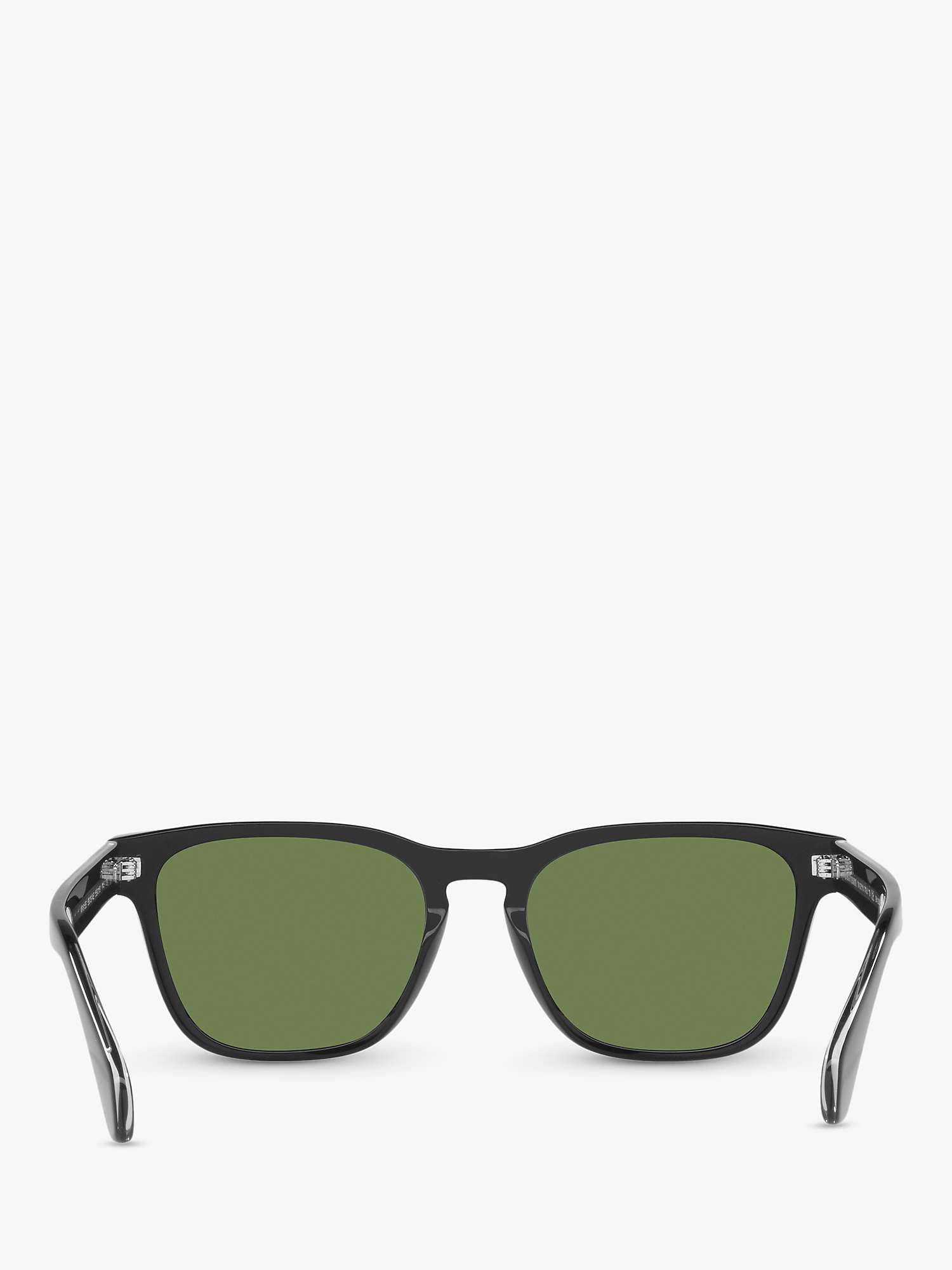 Buy Giorgio Armani AR8155 Men's D-Frame Sunglasses, Black/Green Online at johnlewis.com