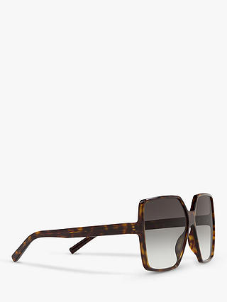 Yves Saint Laurent SL 232 Women's Betty Square Sunglasses, Tortoise/Grey Gradient