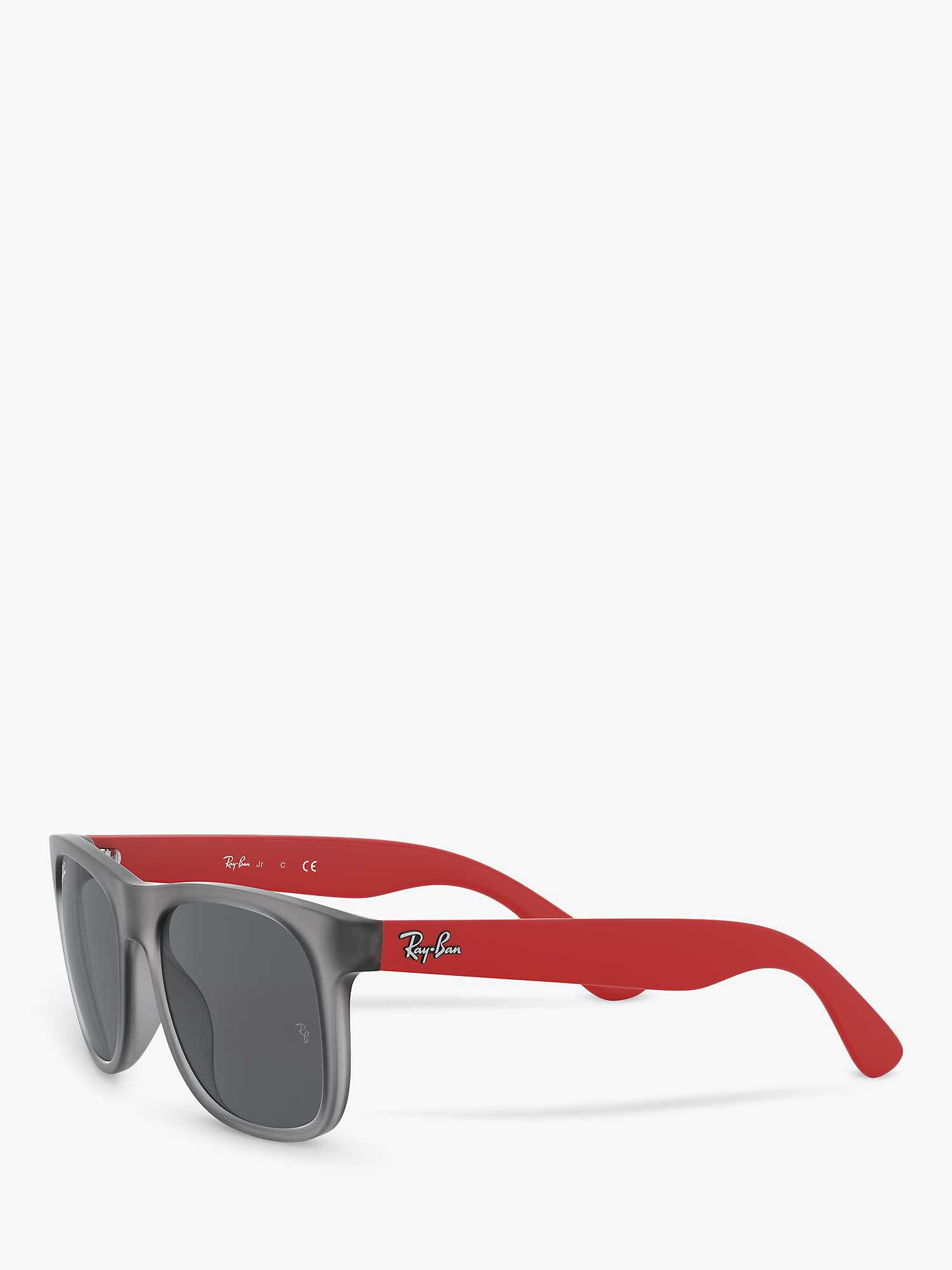 Buy Ray-Ban RJ9069S Junior's Wayfarer Sunglasses, Rubber Transparent Grey Online at johnlewis.com