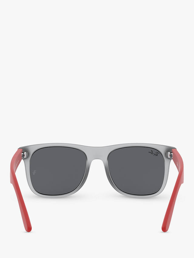 Ray-Ban RJ9069S Junior's Wayfarer Sunglasses, Rubber Transparent Grey