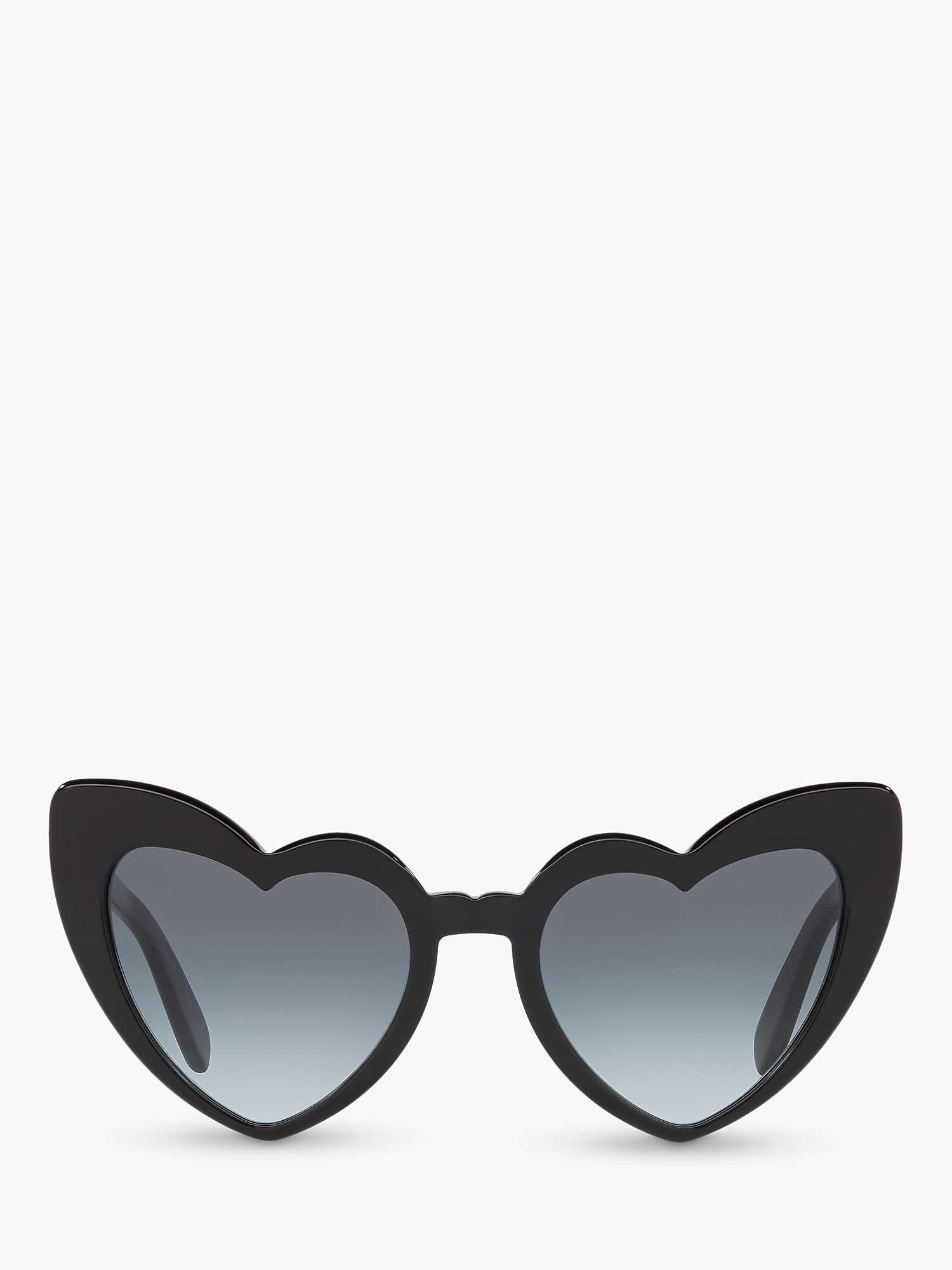 Buy Yves Saint Laurent SL181 Women's Loulou Heart Shaped Sunglasses, Black/Grey Gradient Online at johnlewis.com