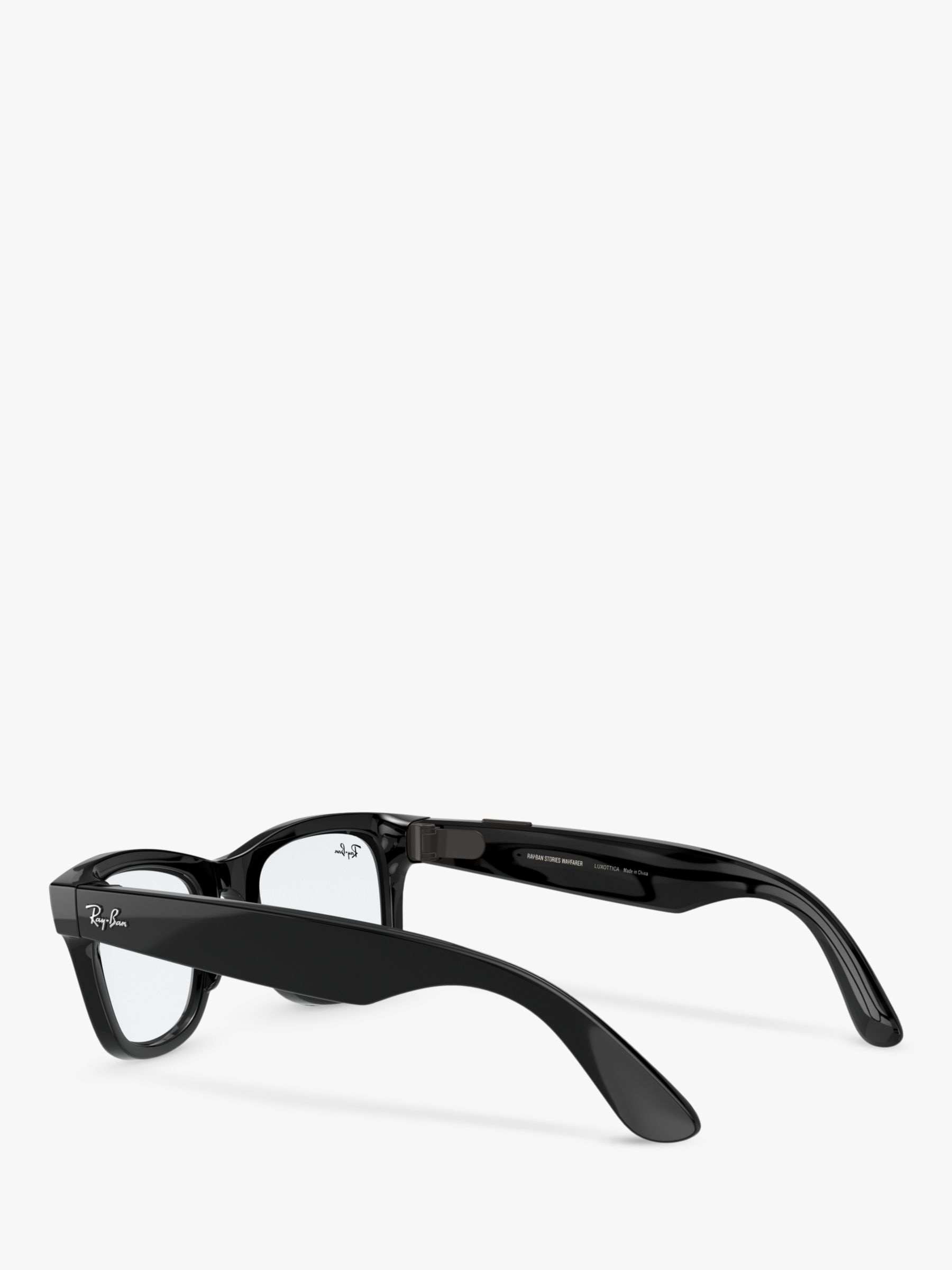 Ray-Ban RW4002 Unisex Wayfarer Sunglasses, Black at John Lewis & Partners