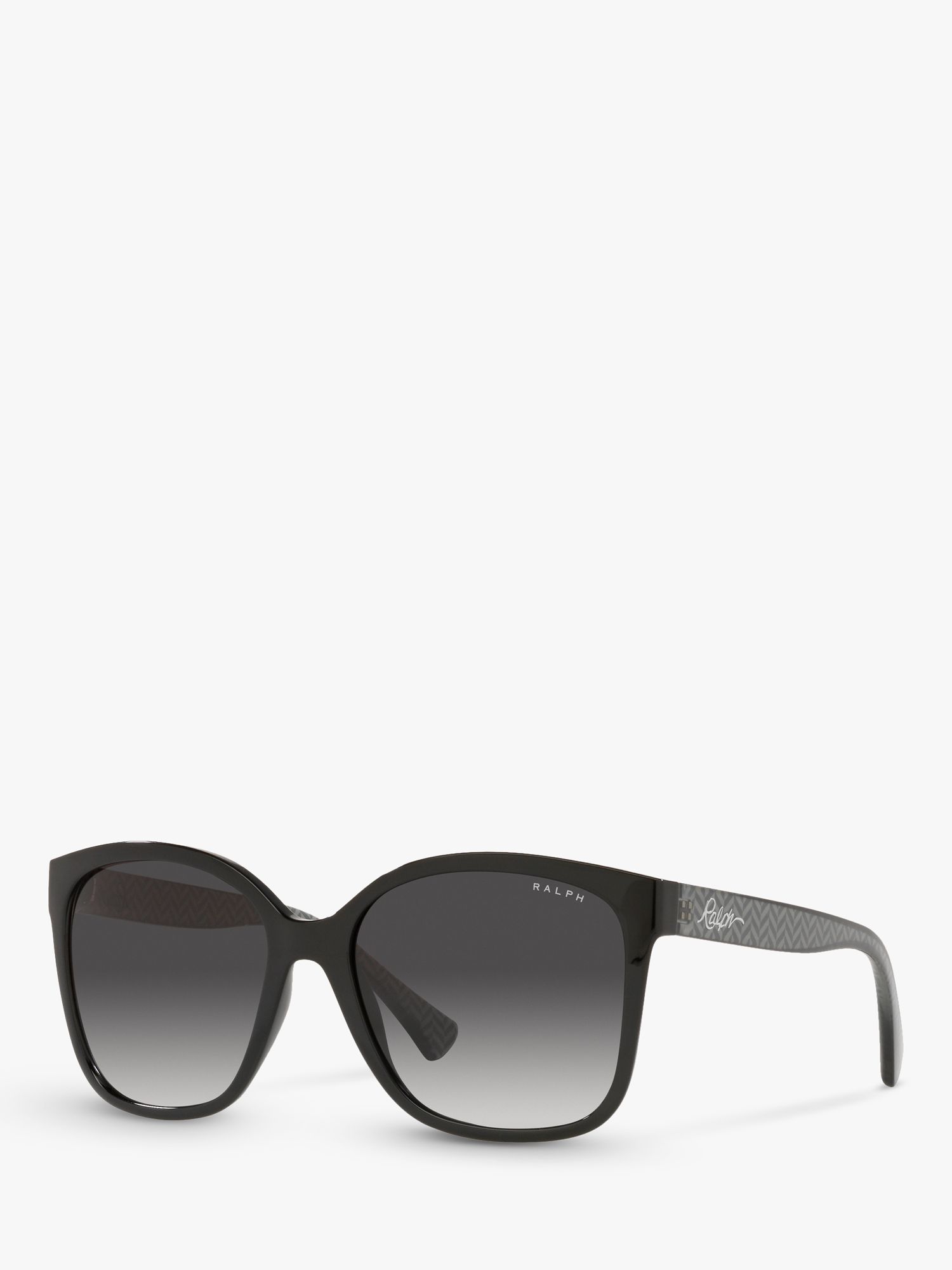 Ralph RA5268 Women's Square Sunglasses, Black/Grey Gradient at John Lewis &  Partners