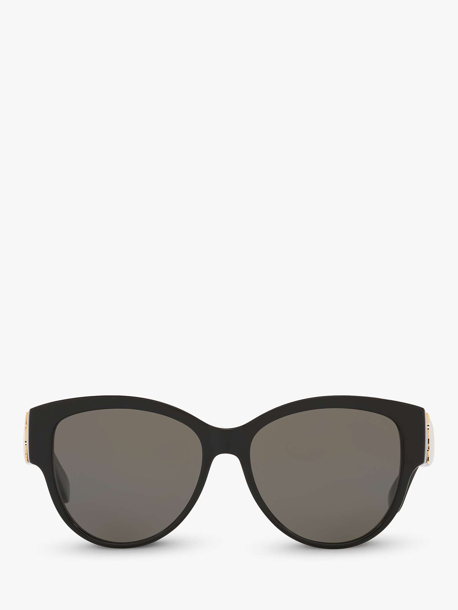 Buy Yves Saint Laurent SL M3 55 Women's Oval Sunglasses, Black/Grey Online at johnlewis.com