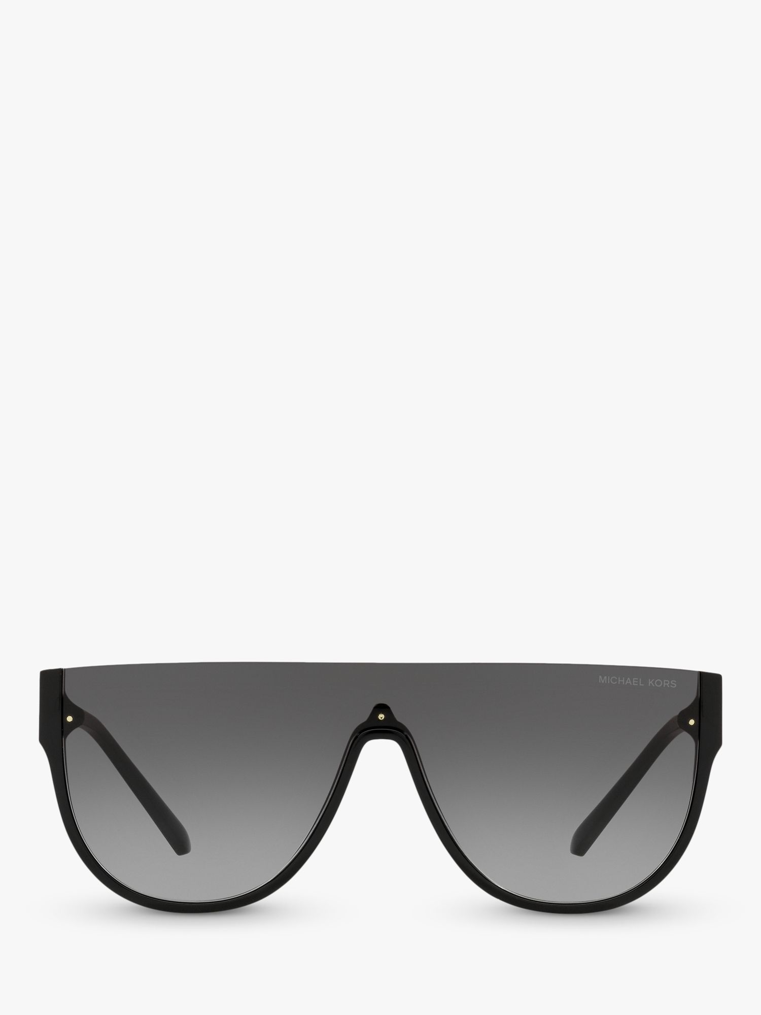 Michael Kors MK2151 Women's Aspen Irregular Sunglasses, Bio Black/Grey Gradient