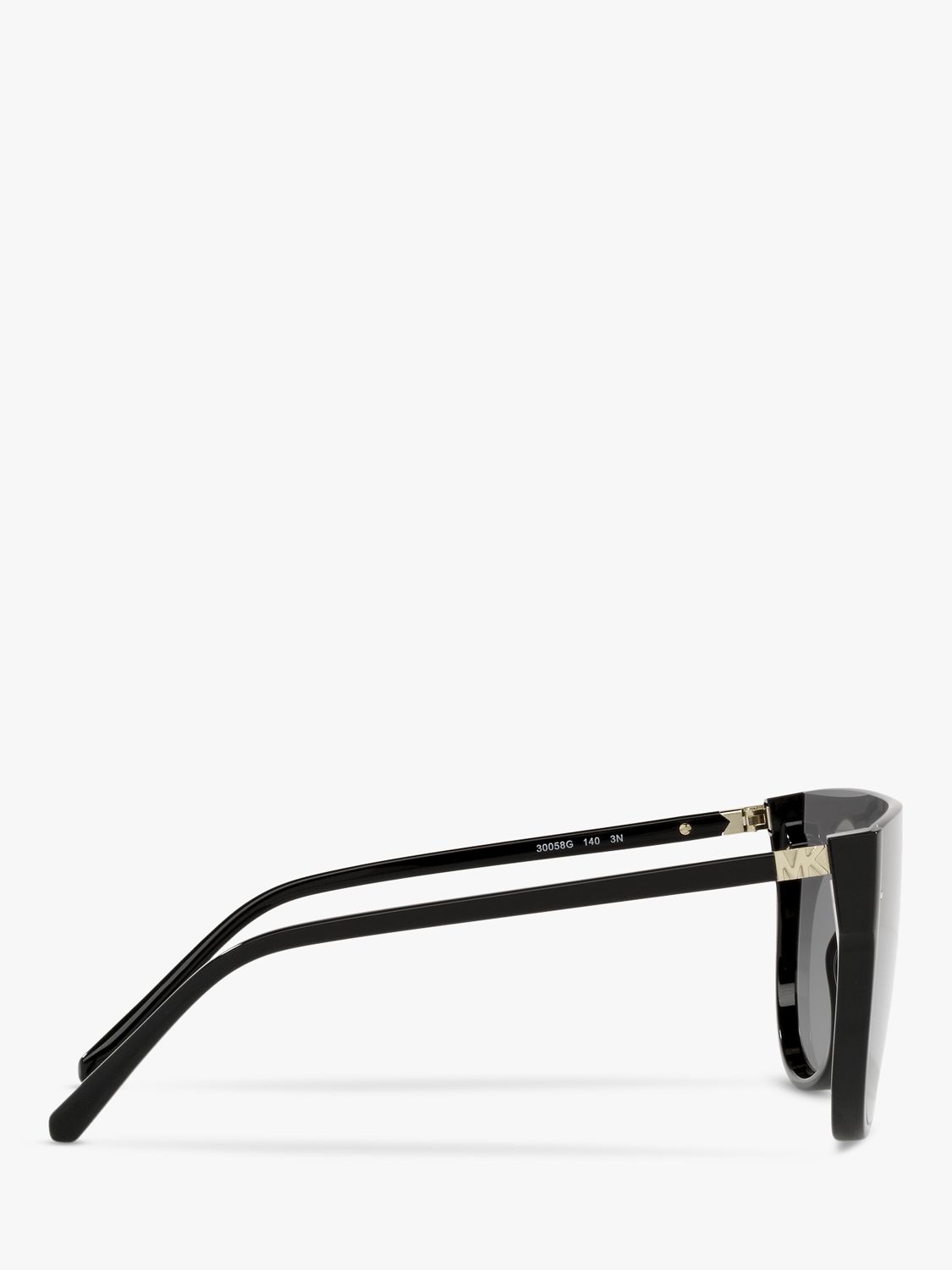 Michael Kors MK2151 Women's Aspen Irregular Sunglasses, Bio Black/Grey Gradient