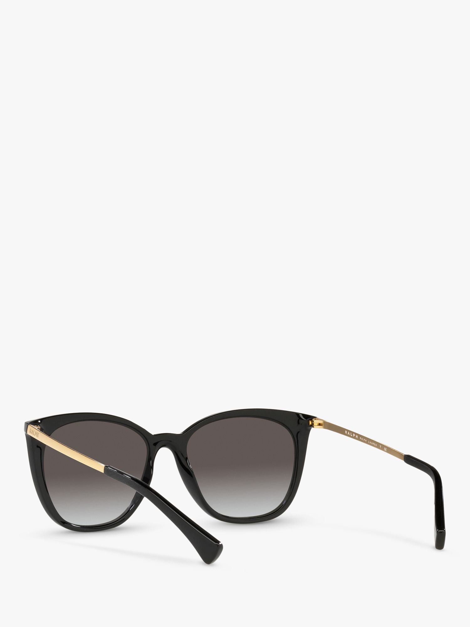 Ralph RA5280 Women's Cat's Eye Sunglasses, Shiny Black/Grey Gradient at  John Lewis u0026 Partners