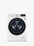 LG F6V910WTSA Freestanding Washine Machine, 10.5kg Load, 1600rpm Spin, White