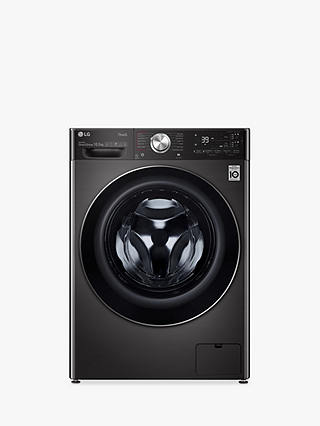 LG F6V1110BTSA Freestanding Washing Machine, 10.5kg Load, 1600rpm Spin, Black
