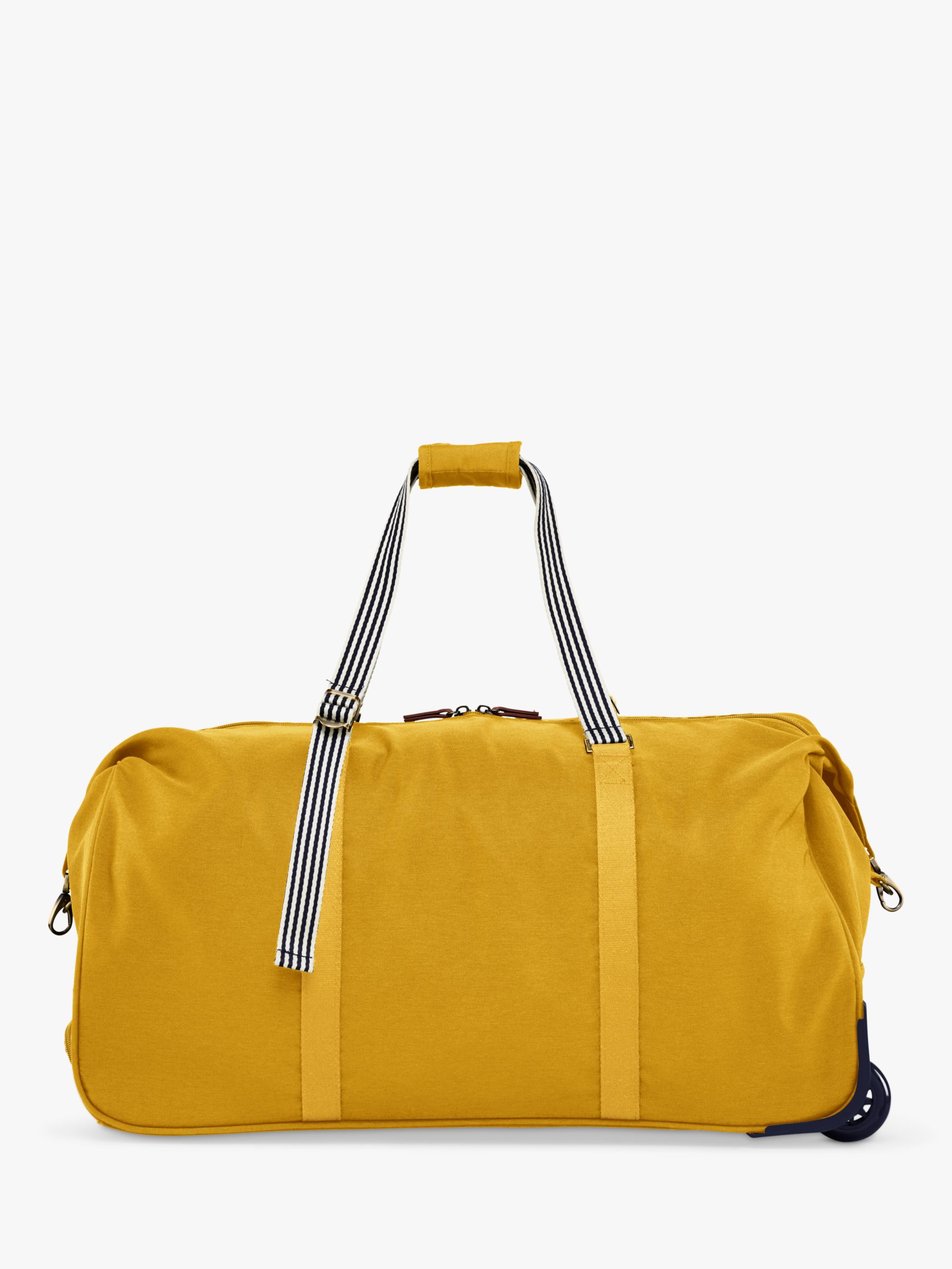 Joules Coast Collection 2-Wheel Duffle Bag, Gold at John Lewis & Partners
