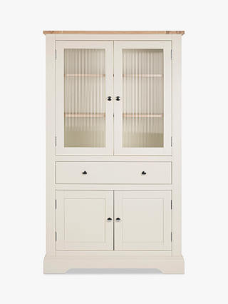 Laura Ashley Dorset Storage Cabinet, White/Natural