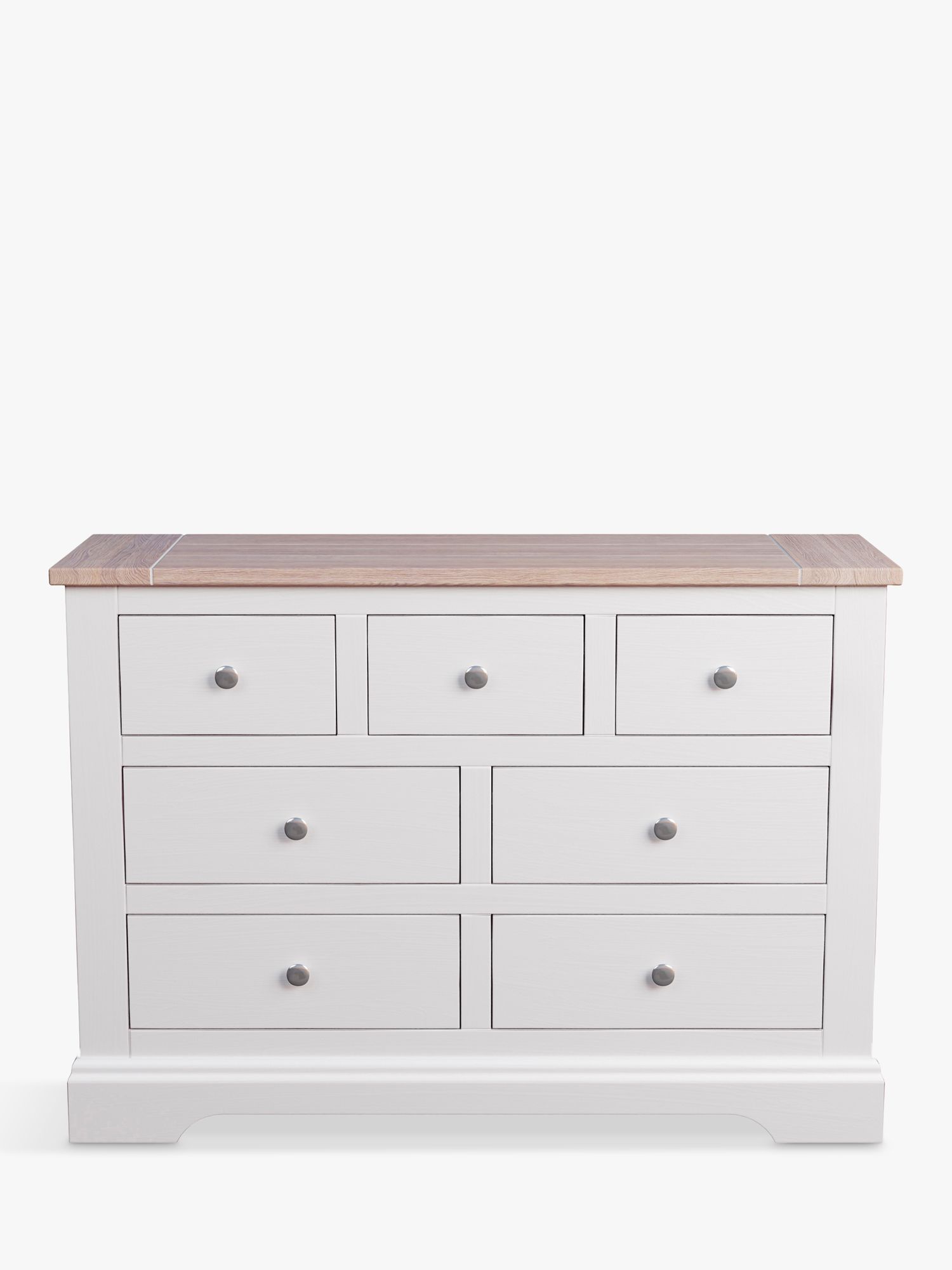 Photo of Laura ashley dorset 7 drawer chest/sideboard white/natural
