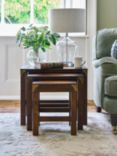 Laura Ashley Balmoral Nest of 3 Side Tables, Dark Chestnut