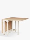 Laura Ashley Dorset 4-6 Seater Drop Leaf Extending Dining Table, Cream/Natural