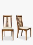 Laura Ashley Garrat Dining Chairs, Set of 2, Dark Brown