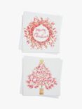 John Lewis Jolly General Store Large Wallet Wreath / Tree Charity Christmas Cards, Pack of 10