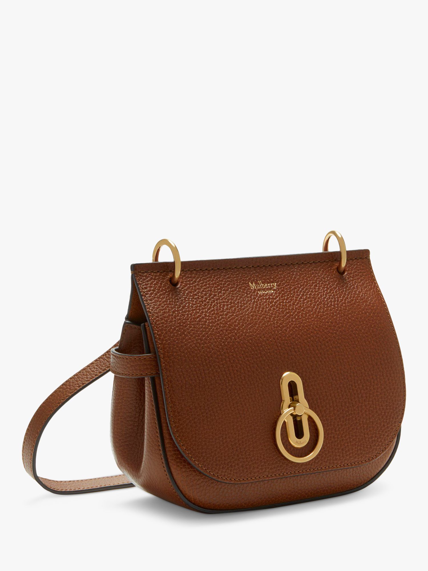 Mulberry Small Amberley Small Classic Grain Leather Satchel, Oak at ...
