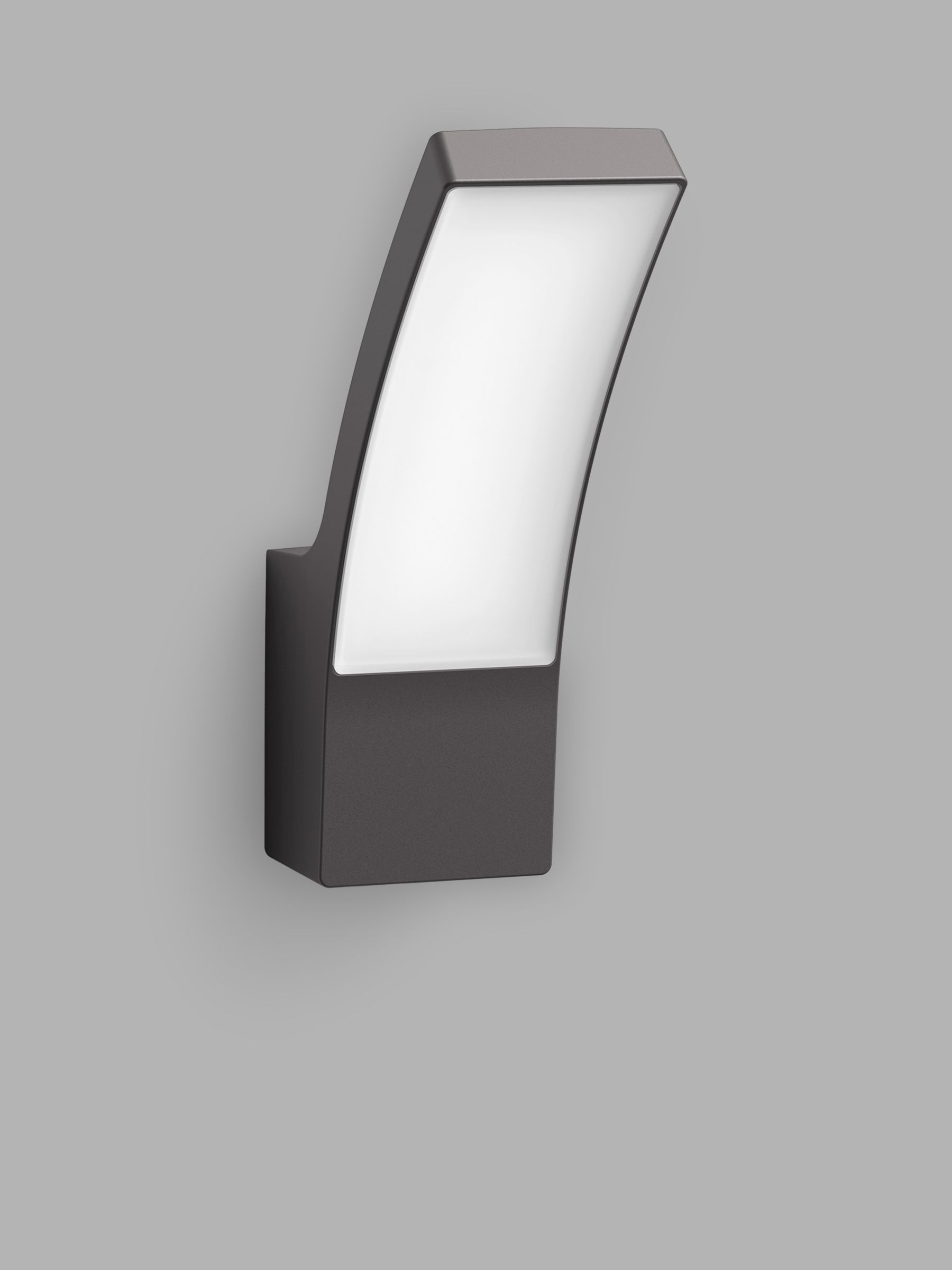 Photo of Philips splay led outdoor wall light anthracite
