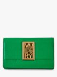 Mulberry Sadie Goat Print Leather Card Holder, Lawn Green