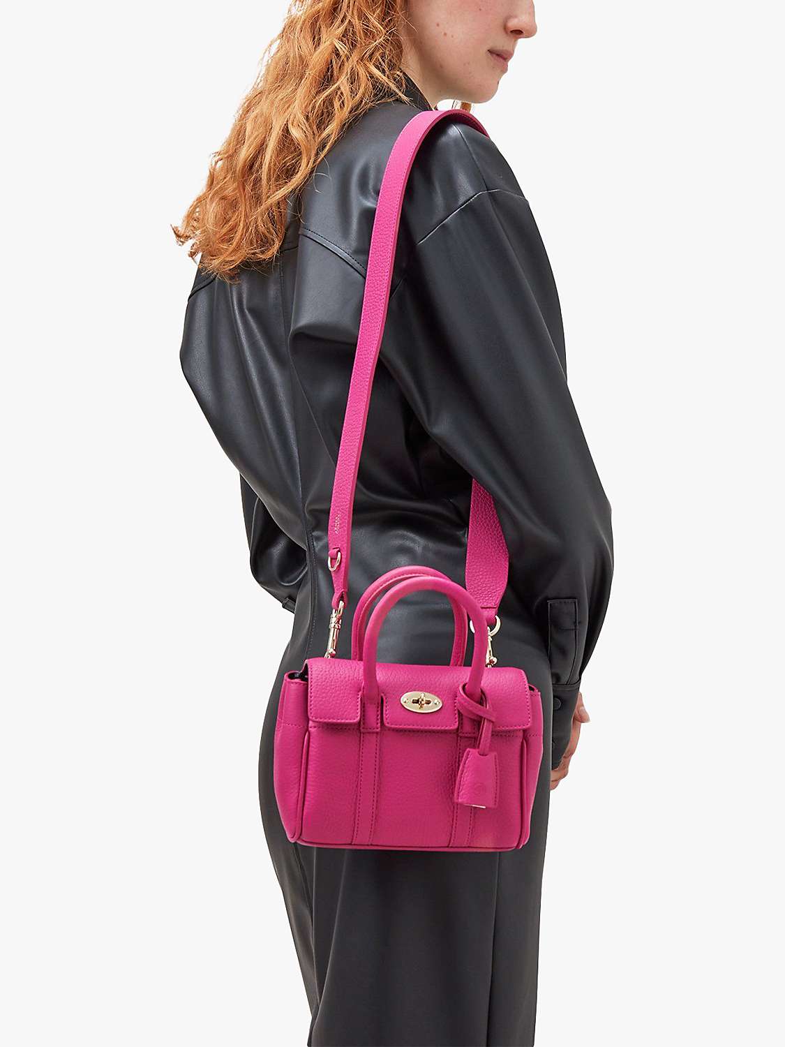 Buy Mulberry Mini Bayswater Heavy Grain Leather Tote Bag Online at johnlewis.com