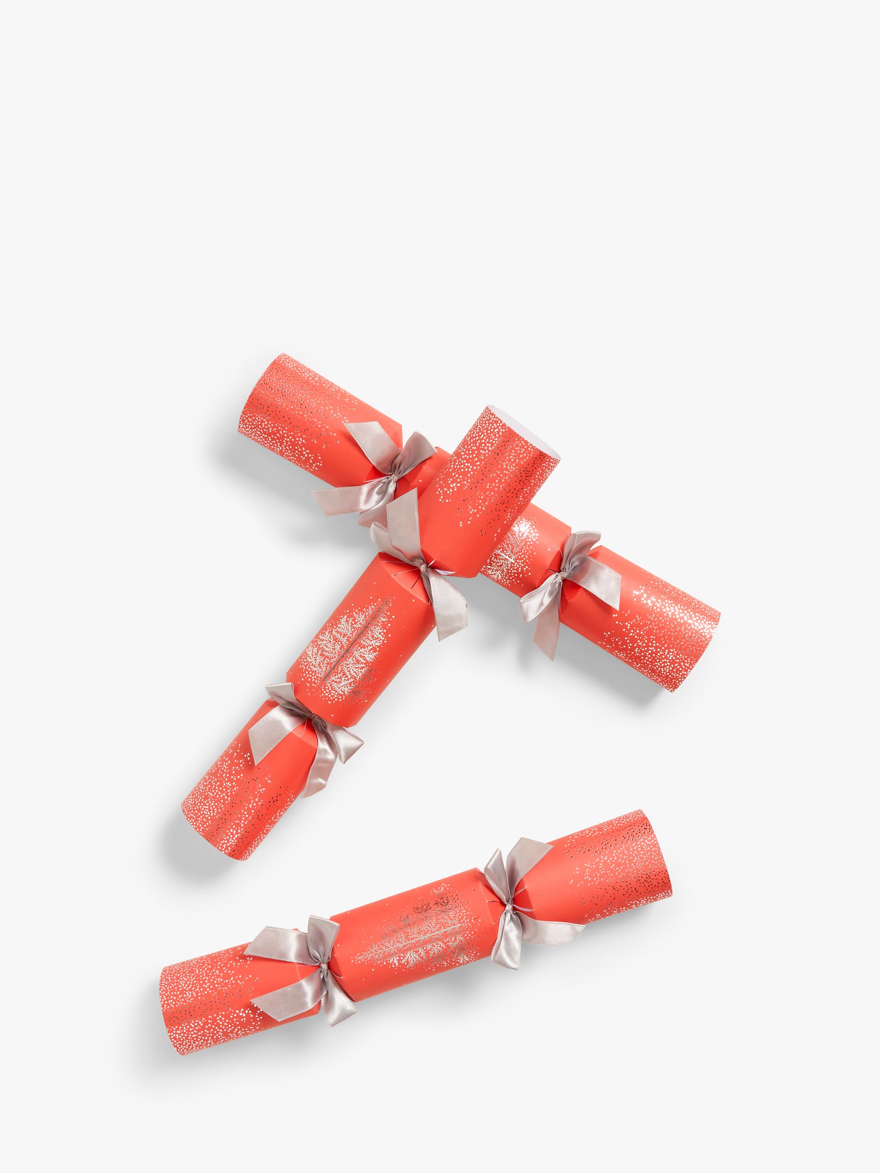 John Lewis Holly Luxury Christmas Crackers, Pack of 6, Red/Gold