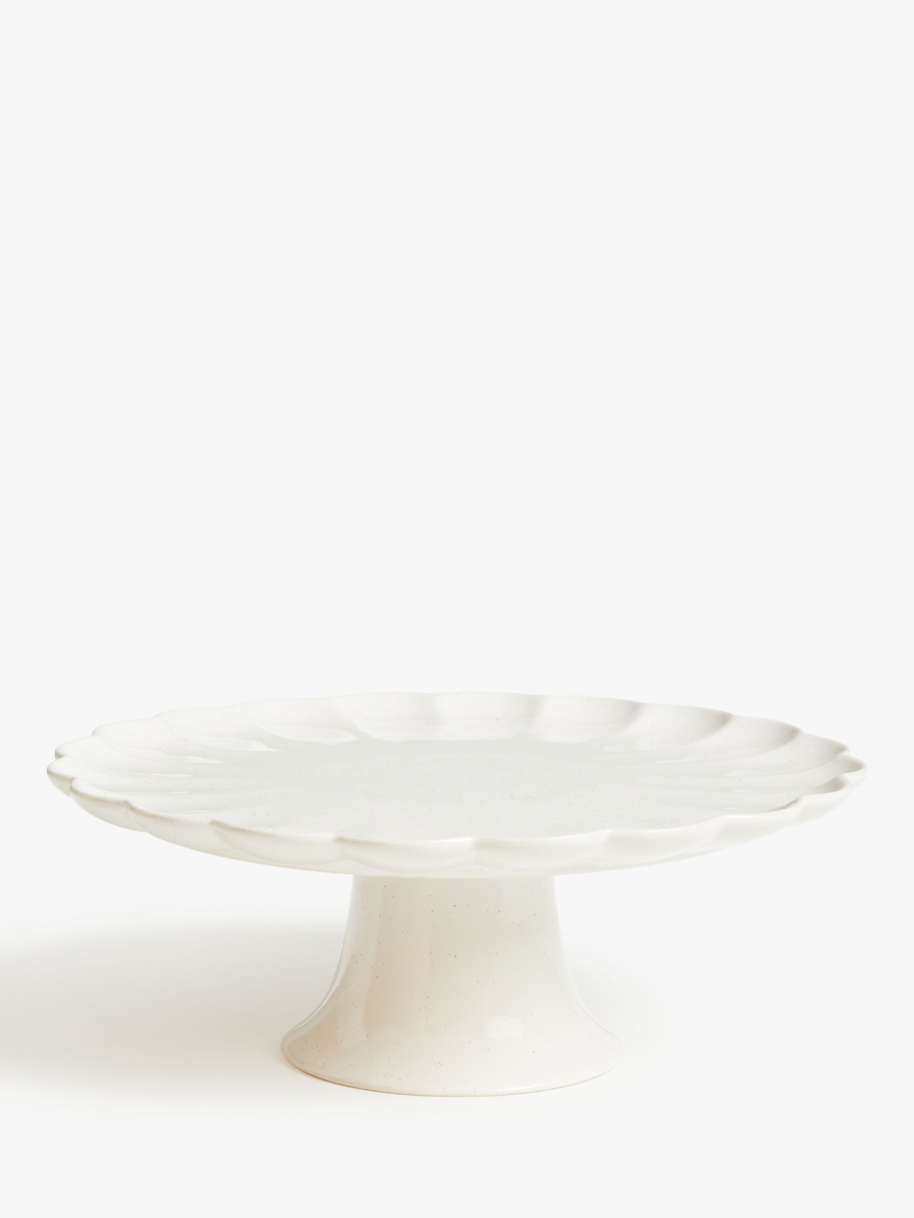 Member's Mark Mango Wood Cake Stand with Glass Dome Lid | Ivory