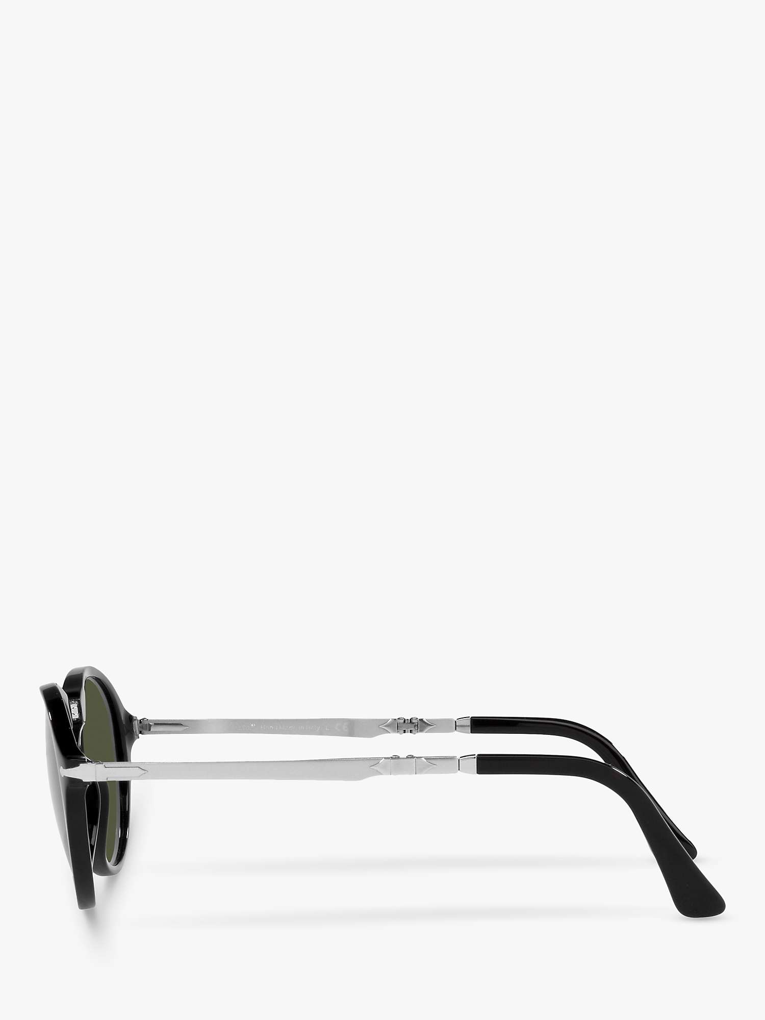 Buy Persol PO3274S Unisex Oval Sunglasses, Black/Green Online at johnlewis.com