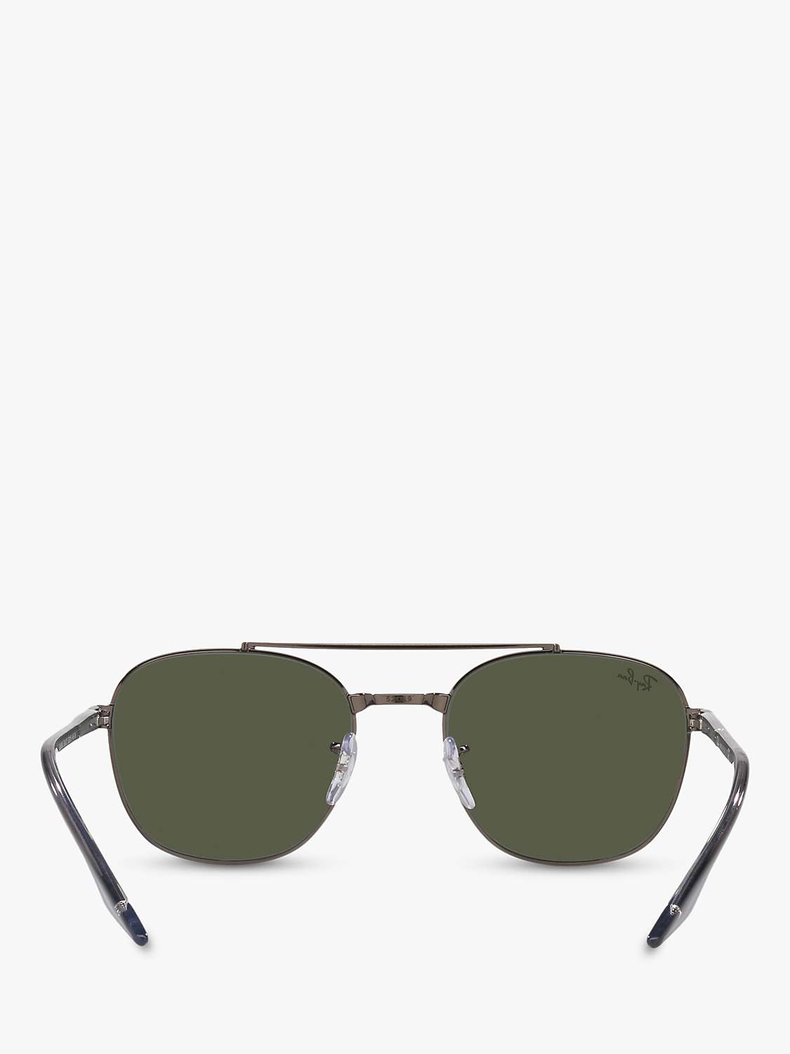 Buy Ray-Ban RB3688 Unisex Square Sunglasses, Gunmetal/Green Online at johnlewis.com