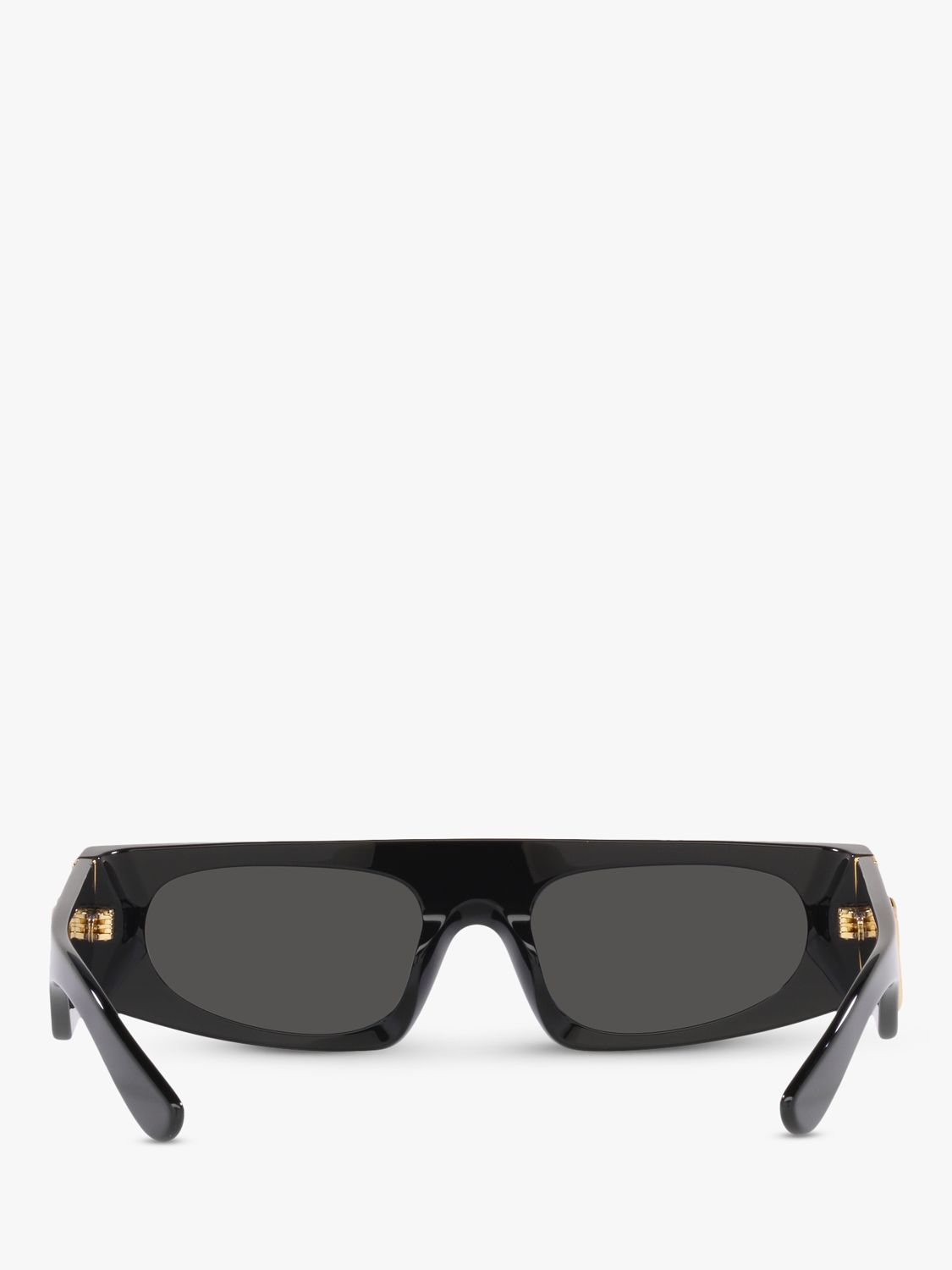 Buy Dolce & Gabbana DG4411 Women's Rectangular Sunglasses, Black/Grey Online at johnlewis.com