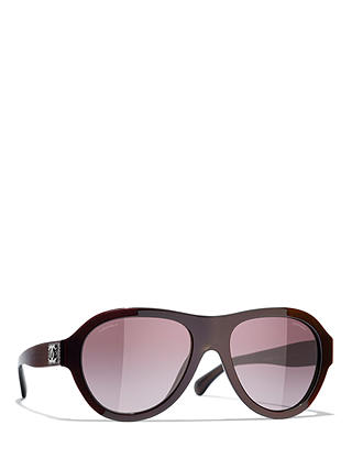 CHANEL Oval Sunglasses CH5467B Iridescent Red/Violet Gradient