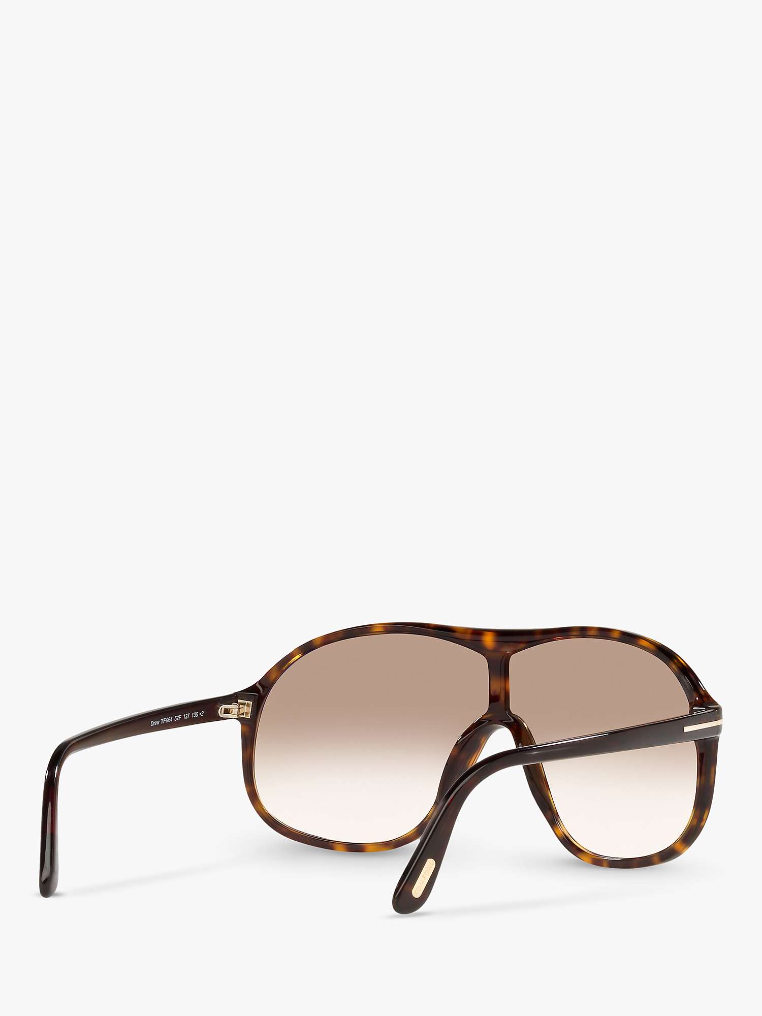 Buy TOM FORD FT0964 Men's Drew Aviator Sunglasses Online at johnlewis.com